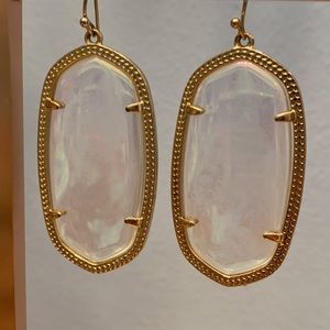 elle gold drop earrings